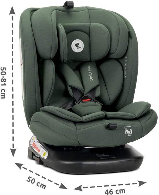 Lorelli Capella Green 40-150 cm 360° i-Size Autostoel — afbeelding 5