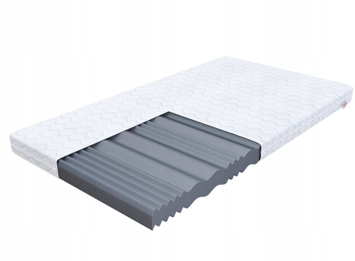 FDM LIVIA schuimmatras 120x200 cm, 12 cm dik, HR schuim, H3 hardheid