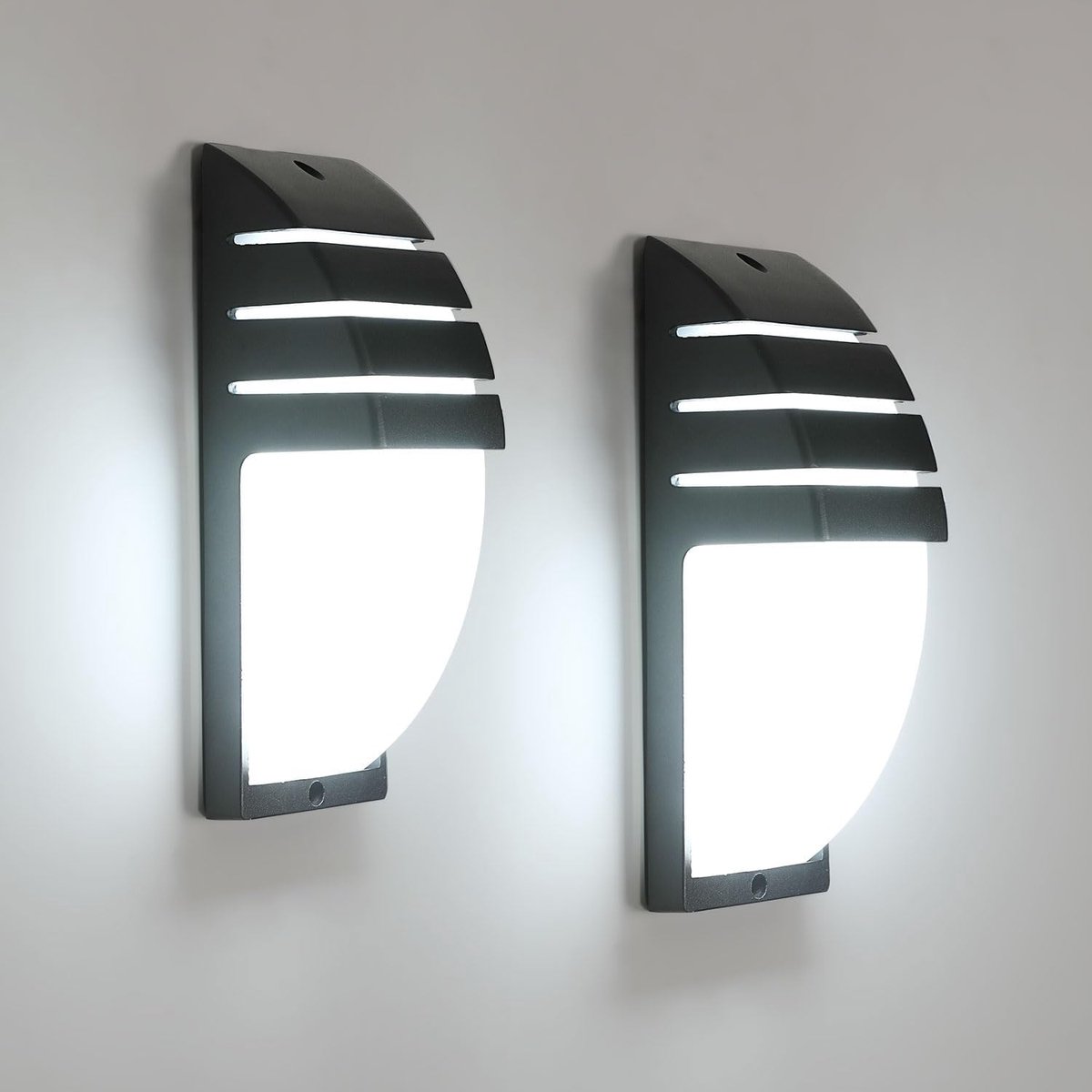 Tuin wandlampen - 2 Stuks 12W Buitenwandlamp, LED Wandlamp Buiten/Binnen IP65 Waterdicht, 