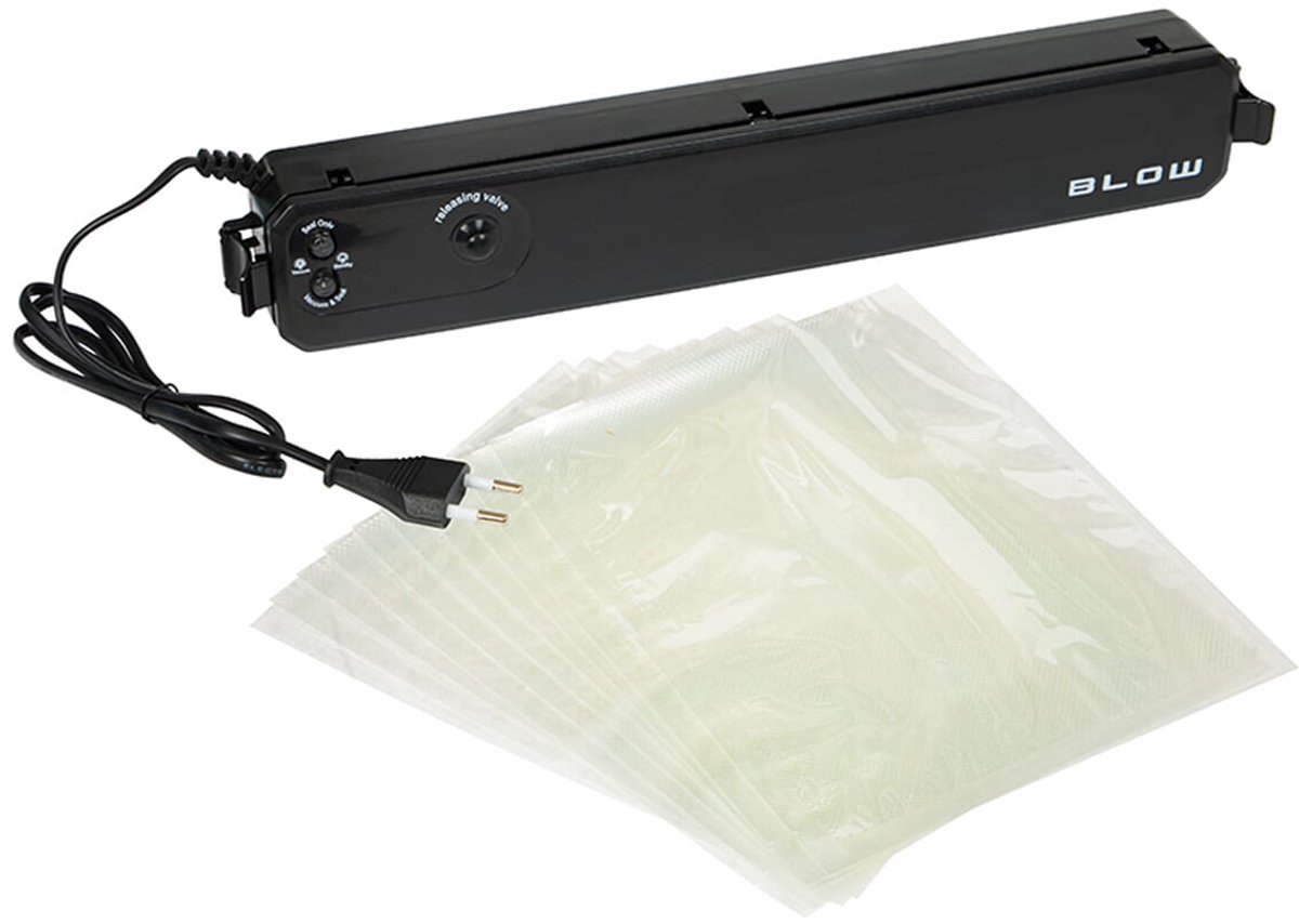 BLOW VS02 Vacuümmachine - 70W - 220-240V - 49kPa - Inclusief 10 Vacuümzakken