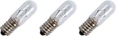 Signaallamp E14 24V 5W - 208 mAh - 3 stuks - T16 Gloeilamp Ø16mm - 54mm - 2500K - Dimbaar