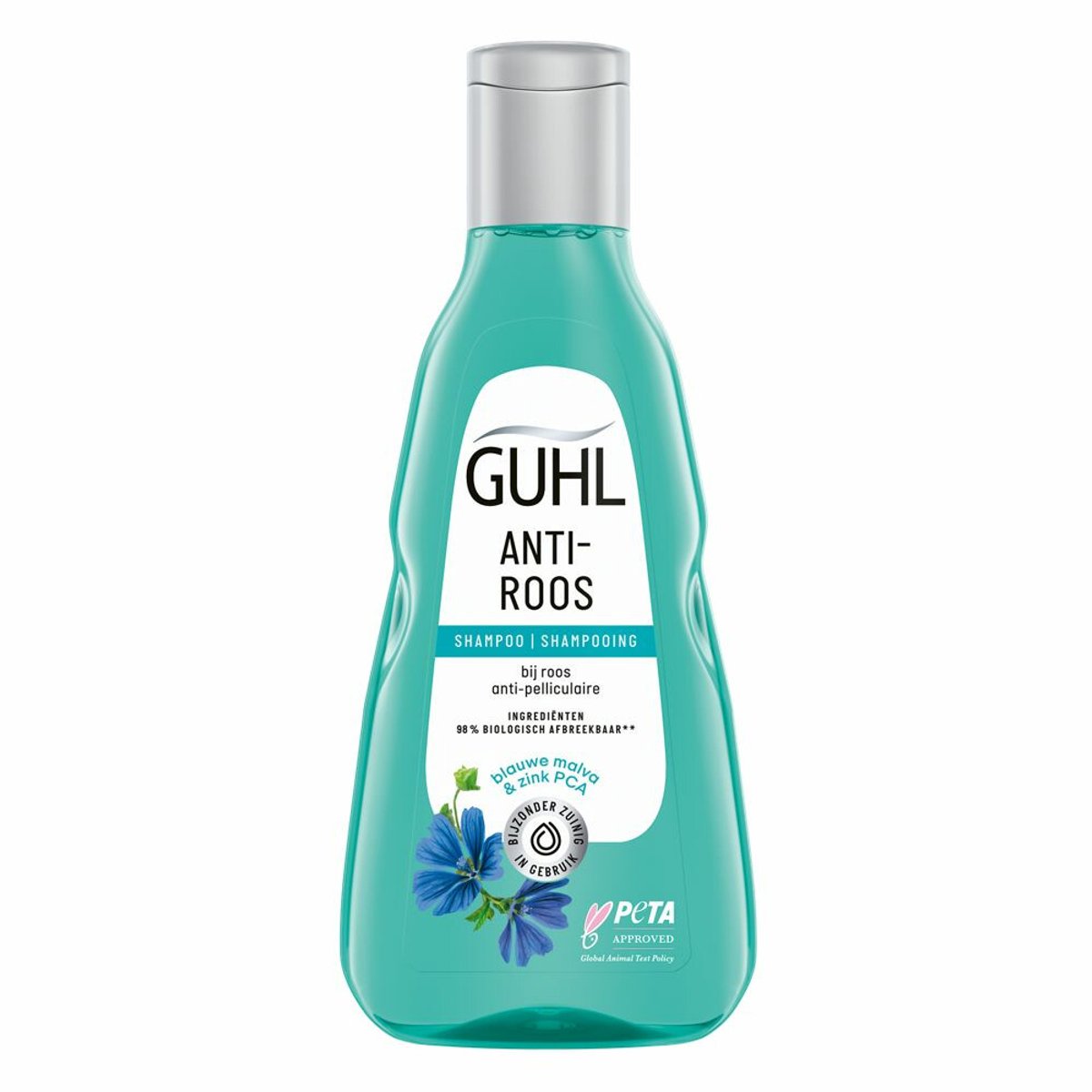 1 x Guhl - Shampoo - Anti-Roos - 250 ml - Anti-roos Shampoo - Roosvrije Hoofdhuid - Hoofdhuidverzorging - Kalmerende Shampoo - Zink Shampoo