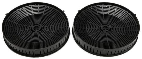 AllSpares Koolstoffilter (2st.) voor afzuigkappen geschikt voor o.a. AEG-Electrolux Type 57 / Elica CFC038668 / Whirlpool 484000008824 / Ikea AMC072 en Bosch Siemens 00665713/665713 (Ø173mm)