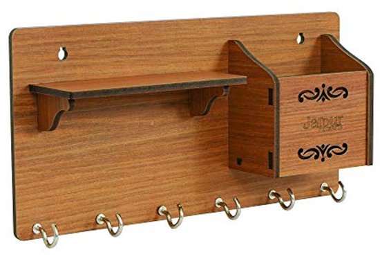 Vintage Kapstok Met Schoenenrek En Zitvlak | Industriële Garderobe Met Afneembare Haken
