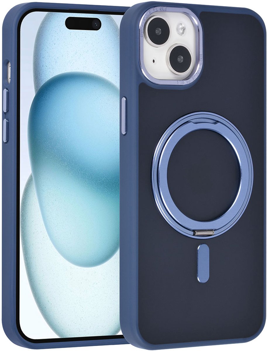 UNIQ Accessory Back Cover - Apple iPhone 15 & 14 Plus - Blauw - MagSafe-compatibel