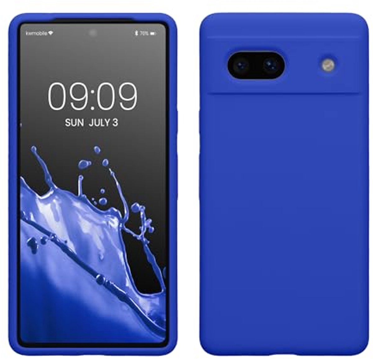 Zachte Smartphone Hoes voor Google Pixel 7a - Geschikt en Duurzaam in Baltic Blue