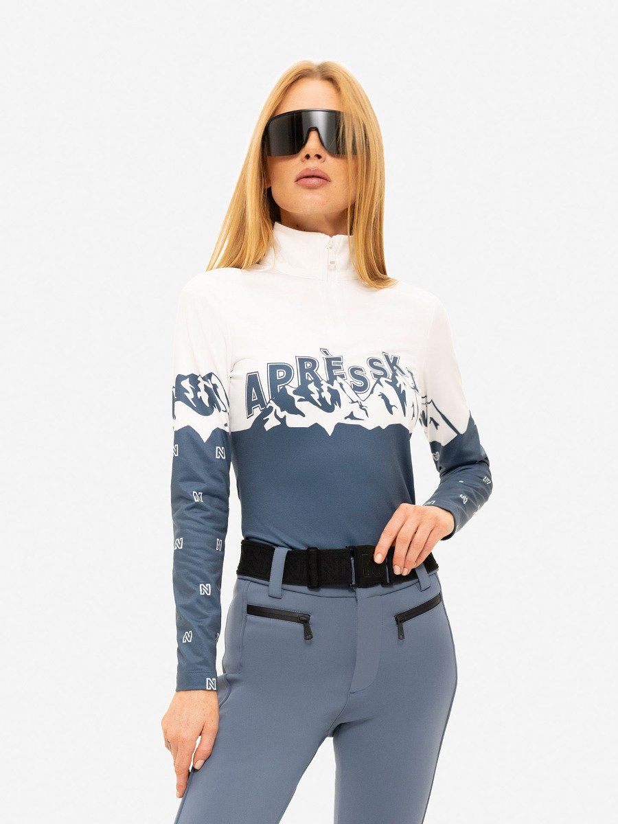 NIKKIE nantes apres ski pully Skipully dames Blauw
