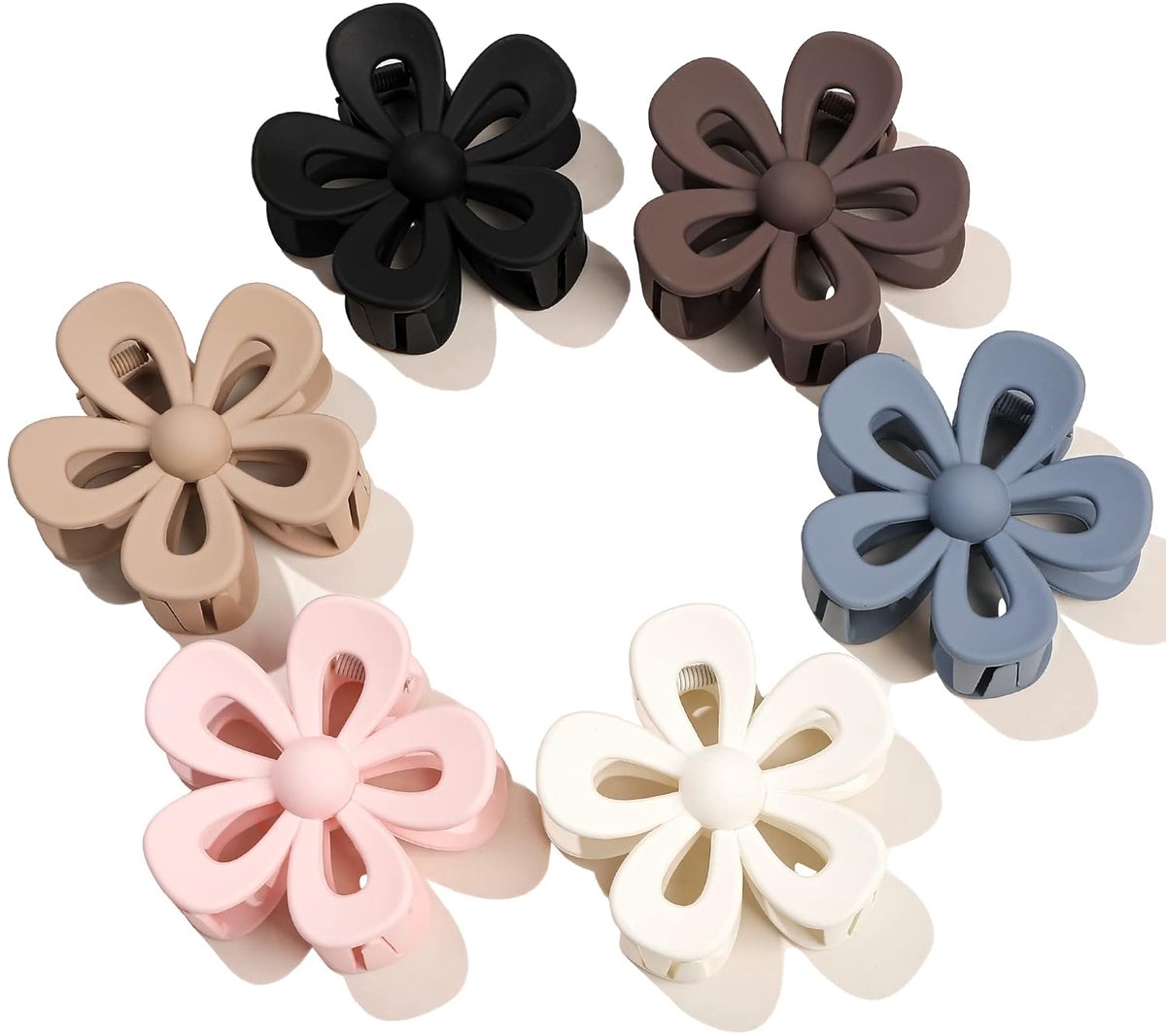 Daity Haarclips voor dames - Grote dikke haarbloem, antislip, sterke haarclip