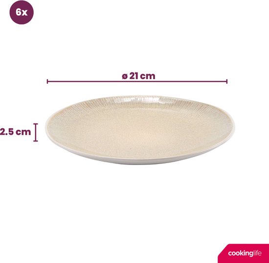 Cosy & Trendy Ontbijtborden / Dessertborden - Sintra Terracotta ø 20 cm