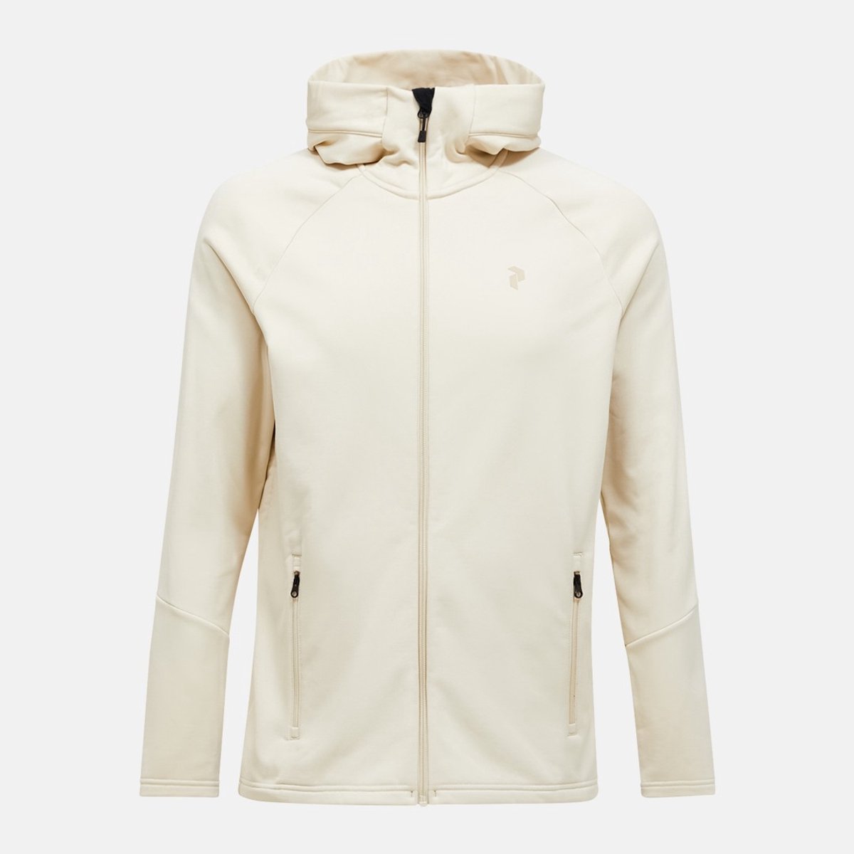 PEAK PERFORMANCE RIDER ESSENTIALS MIDLAYER ZIP HOOD MEN Sand fog sand-S