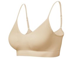Comfyin Bustier dames gevoerde sportbeha set zonder beugel yoga beha top