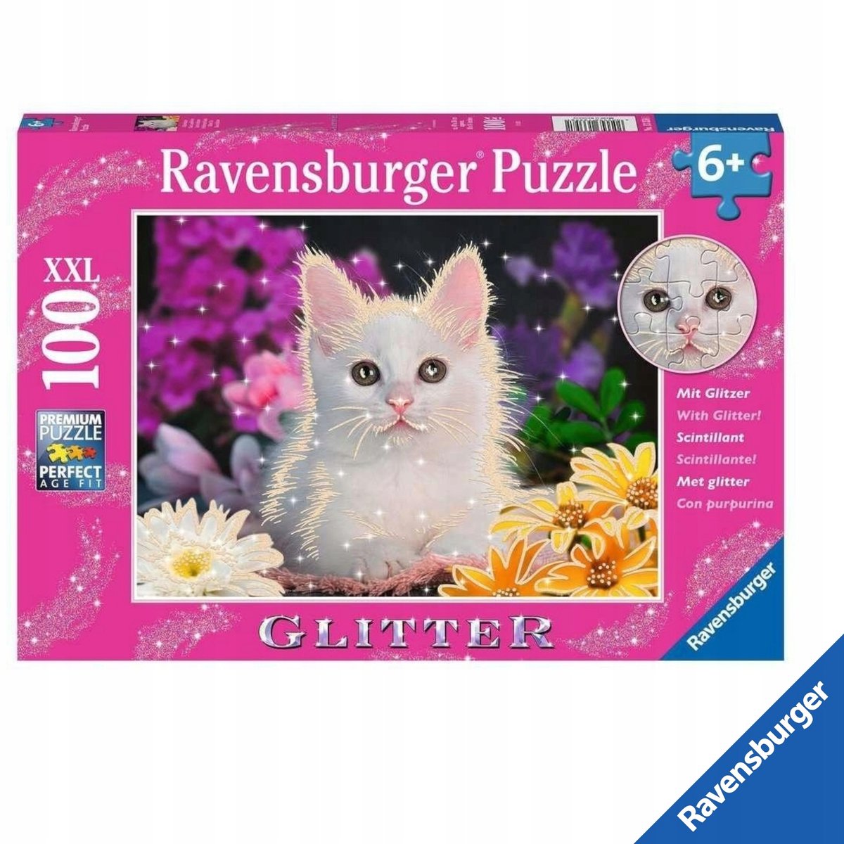 Ravensburger Puzzel XXL 100 Stukjes - Glitter Katje