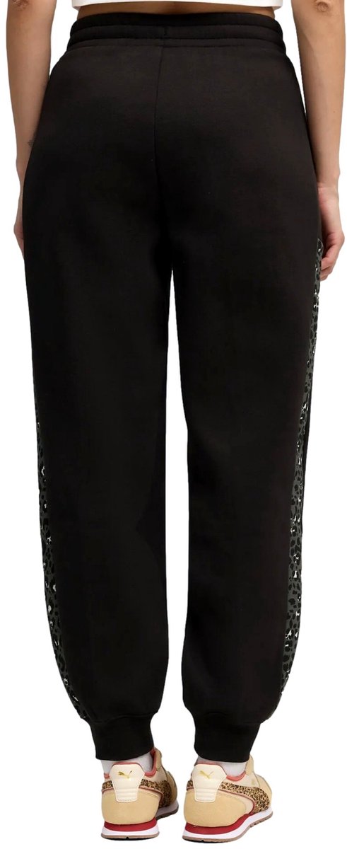 Puma Ess Graphic Animal Comfort Trainingsbroek Vrouw Zwart