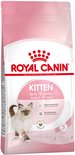 Roze zak voer voor kittens tot 12 maanden met een Ragdoll kitten afbeelding.