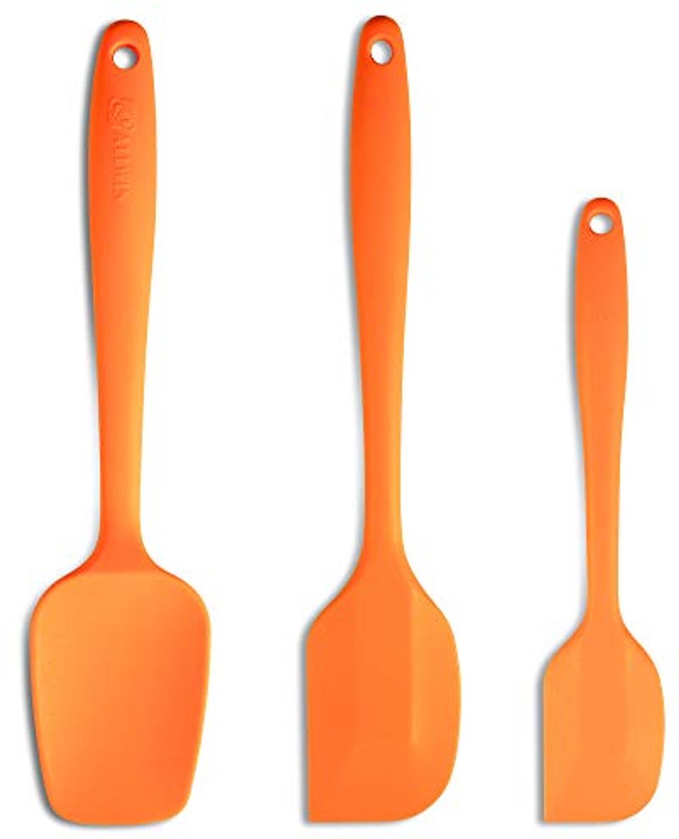 Siliconen spatels set van 3 - Ergonomische handgreep en hittebestendig