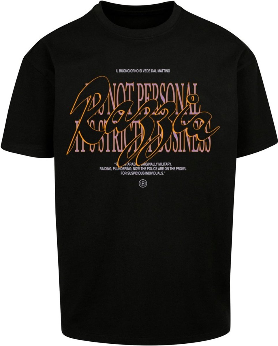 Mister Tee Razzia Oversize Heren T-shirt XS Zwart