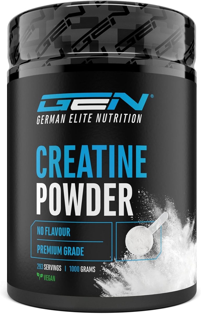 Creatine Poeder - 1kg / 1000 g - Zuiver Creatine Monohydraat - Optimale Oplosbaarheid - Veganistisch - Geen Additieven - Zuiver Poeder