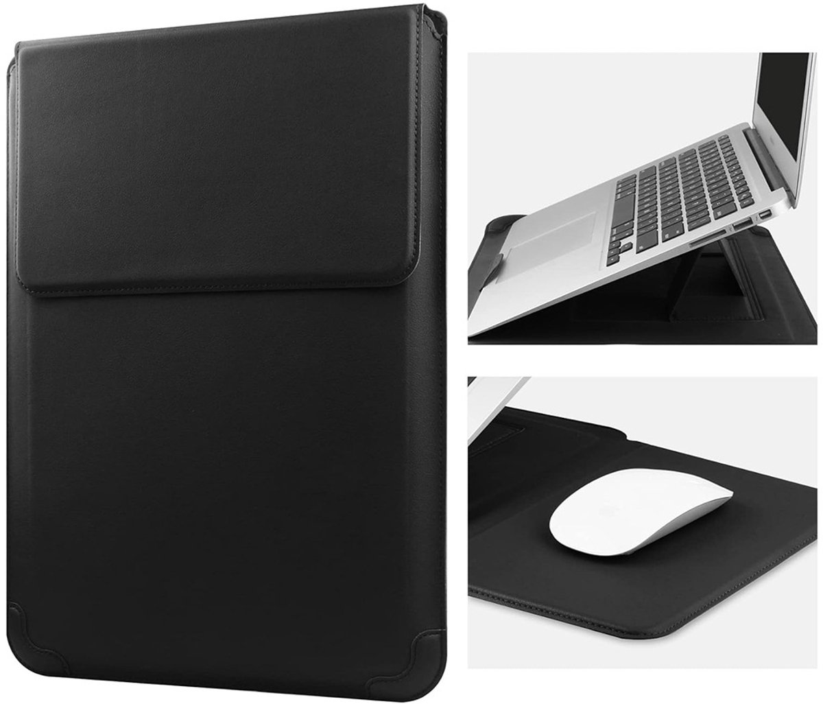 Laptop tablethoes beschermende leren hoes houder, geschikt voor 15-16 inch