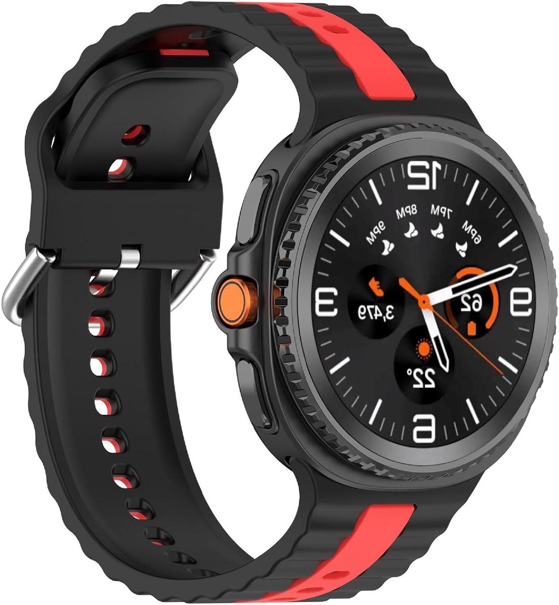 Band compatibel met Galaxy Watch 8-8 Classic-Ultra 2 2025, zachte TPU horlogeband vervanging - Kleurstikselontwerp