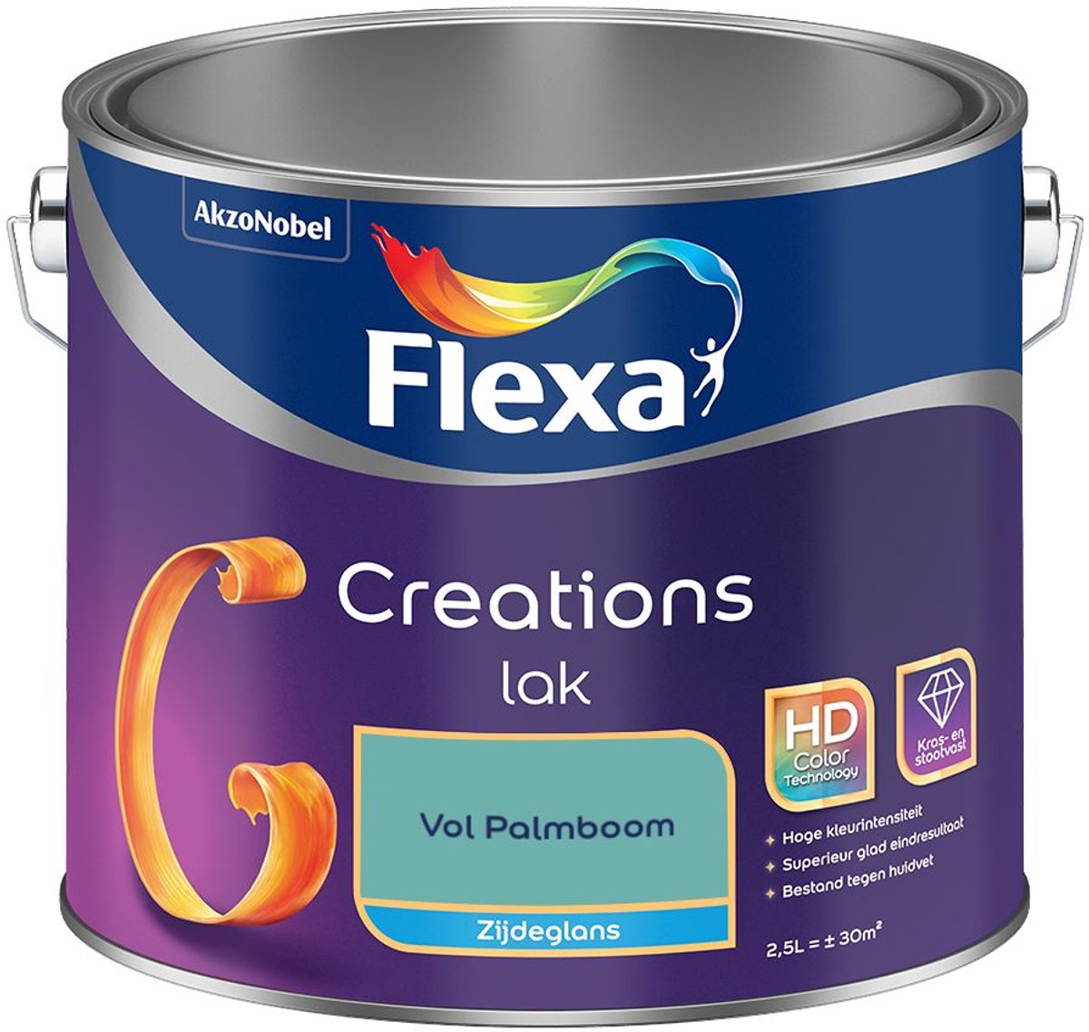 Flexa - Creations Lak Zijdeglans - Vol Palmboom - Mengverf - 2.5 L