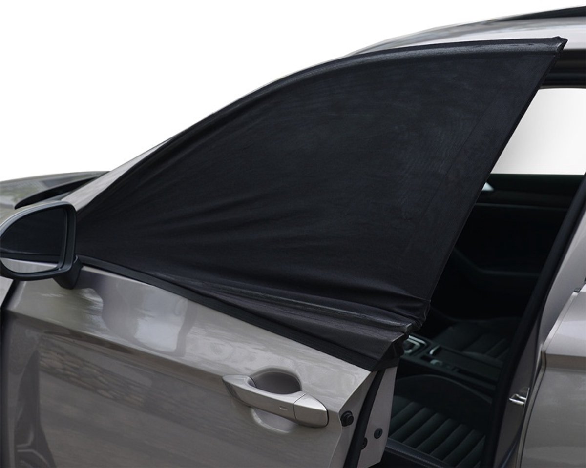 ATXANC Luxe zonneschermen auto -UV protectie bescherming -Zonnescherm-antimuggennet- 2 stuks