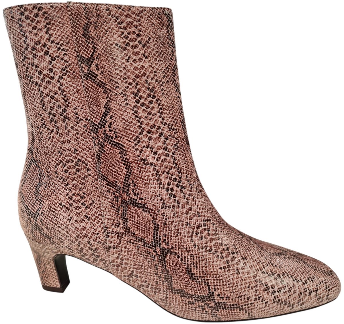 Peter Kaiser Beige Slangenprint Dames Enkellaarzen - Beige - 39