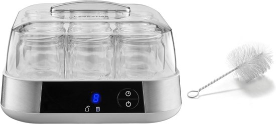 SCH® Yoghurtmaker - Yoghurtmakers - Zilver - ‎26cm x 25cm x 16cm van SCH® — afbeelding 3
