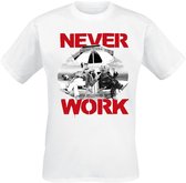 The Muppets Never Work Heren T-shirt - wit - M