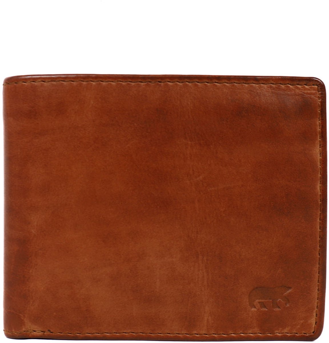 Bear Design Moose Leren Billfold - Cognac