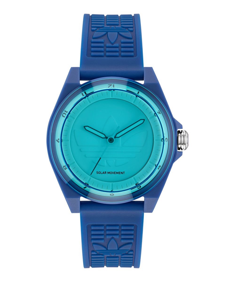 Adidas Originals Project Four Solar AOST25528 Horloge - Resin - Blauw - Ø 41 mm