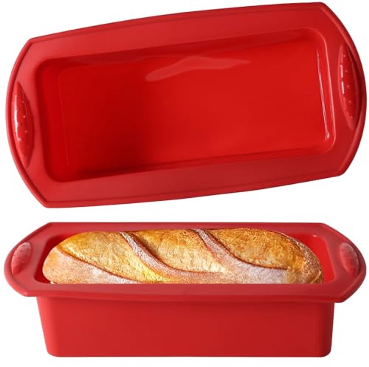 Siliconen broodbakvorm 2 stuks - Hittebestendige bakvorm met anti-aanbaklaag voor brood