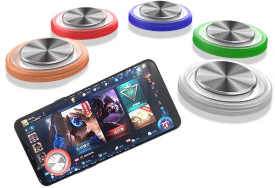 New Age Devi - Joystick met zuignap - Controller voor Telefoon Smartphone en Tablet Rood - Games compatible