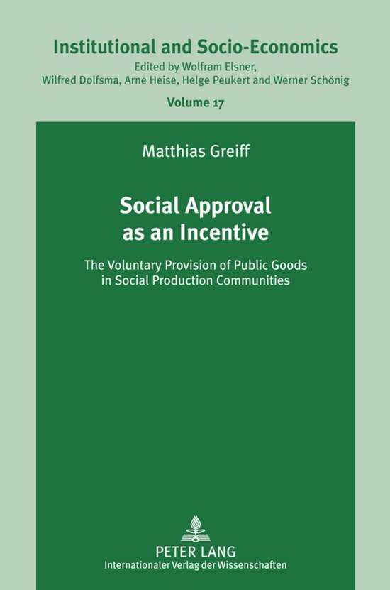 Institutionelle und Sozial-Oekonomie / Institutional and Soc ... - cover