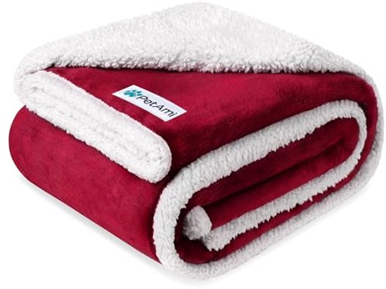PetFusion Premium Grote Hondendeken (53x41). Omkeerbaar Grijs Micro Plush. [ 100% Polyester Zacht