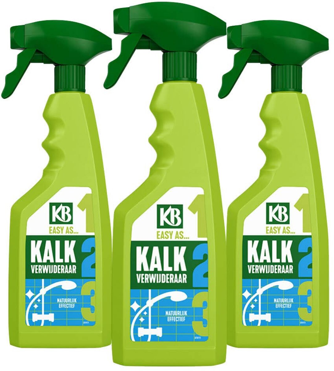 KB Easy Kalkverwijderaar Spray - 3 x 500 ml - Voordeelverpakking