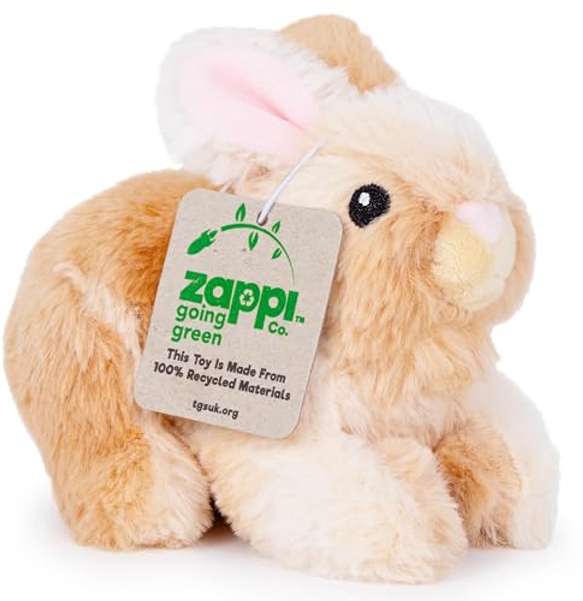Image of 100% Gerecyclede Knuffel Konijn 15cm - Eco-Vriendelijk Speelgoed Voor Pasgeborenen
