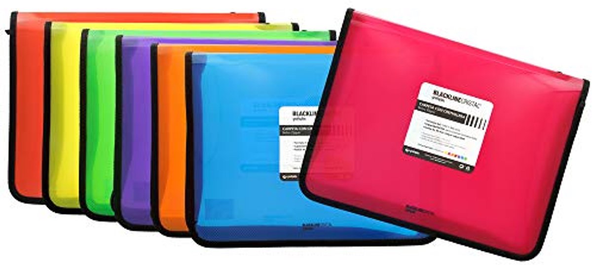 Documentenmap met ritssluiting A4 Polypropyleen Fuchsia
