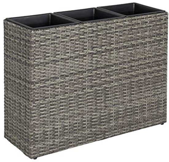 GARANTIA Verhoogde plantenbak met waterbesparingssysteem Ergo Vario 1 houtlook 190x190x50 cm, 1200 L kopen