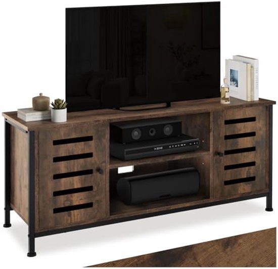 VASAGLE Montage Rapide sans Outils, Meuble TV pour TV Jusqu'à 60 Pouces, Meuble TV pour