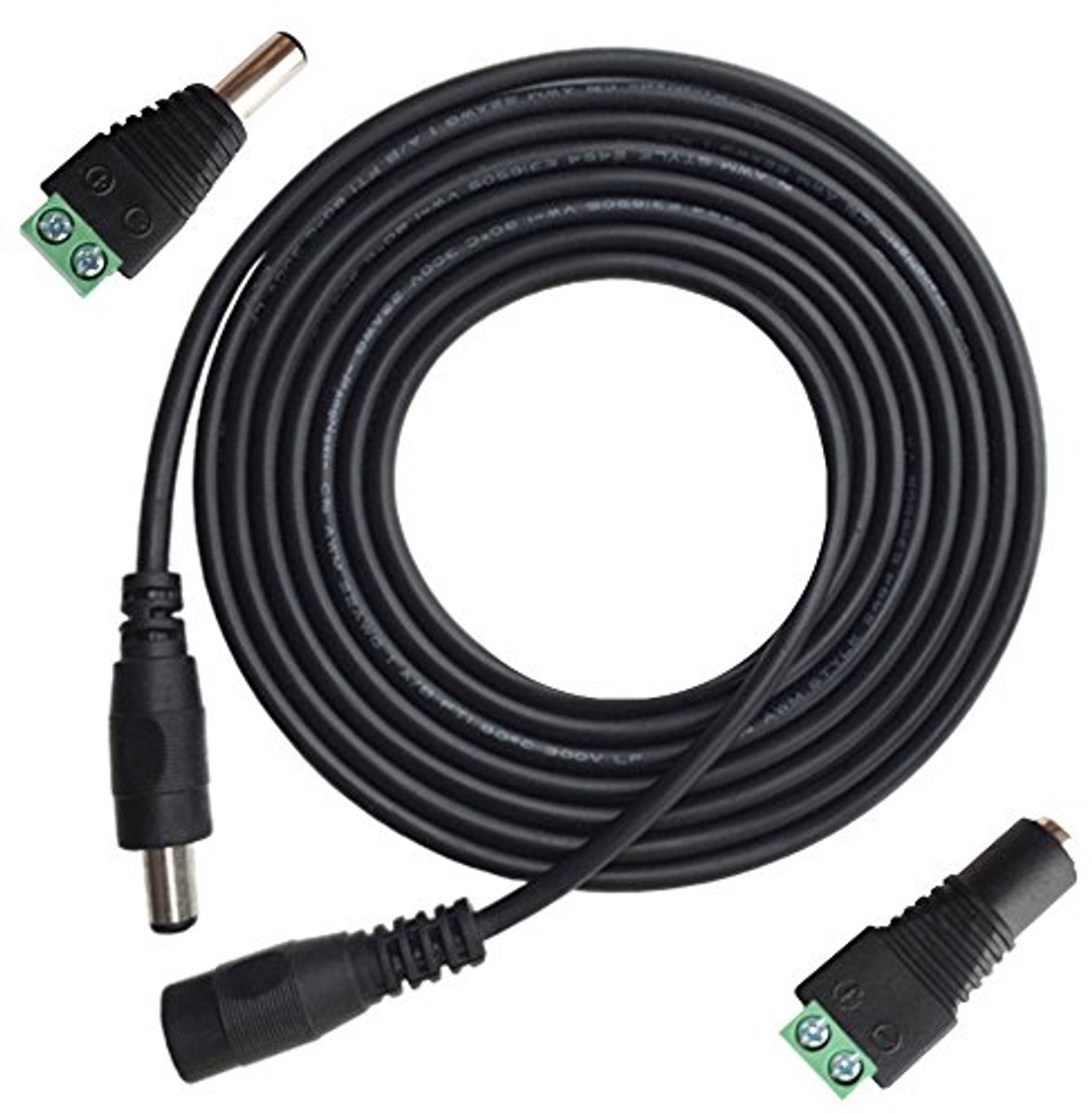 10m DC 12V verlengkabel met 2,1 mm stekkers - Ideaal voor LED-verlichting & meer