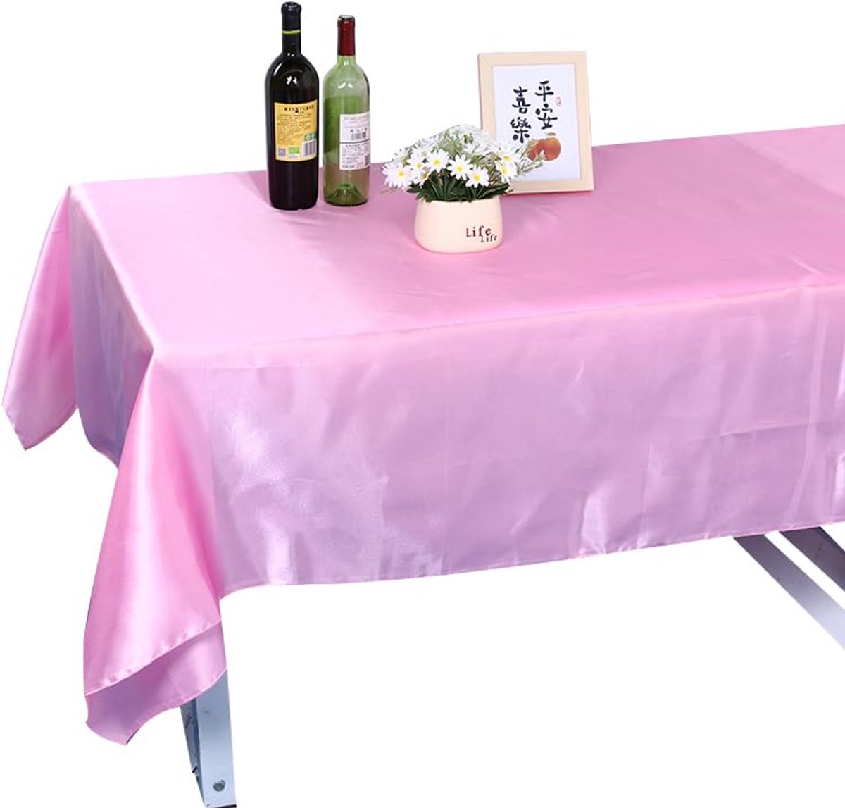 Elegante Satijnen Tafelkleed voor Bruiloft en Evenementen - 228 x 335 cm