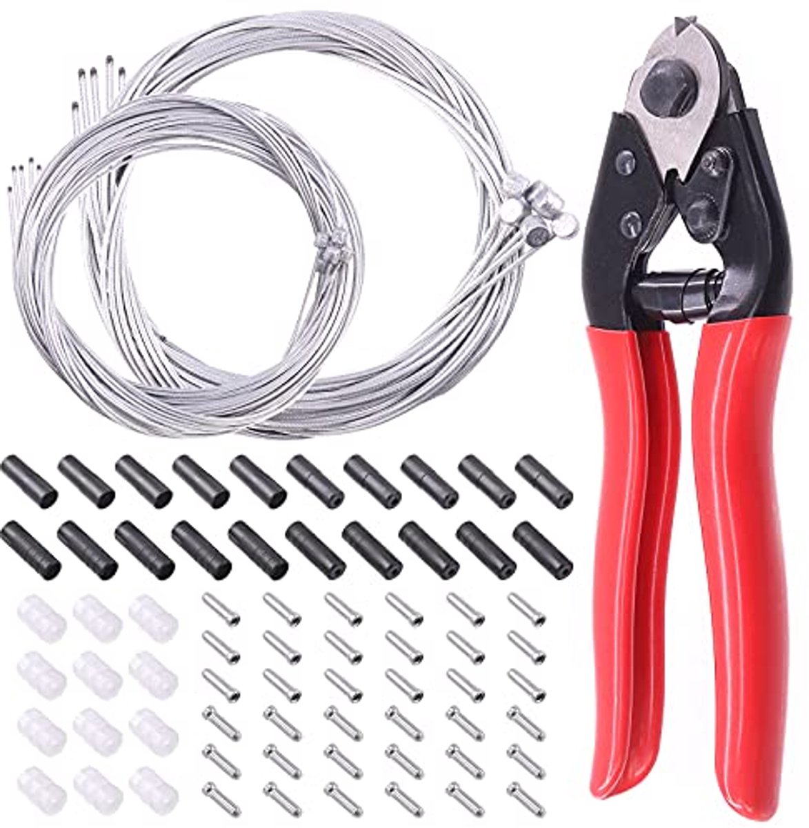 Fiets Rem- en Schakel Kabel Set 81 stuks met Kabelsnijder