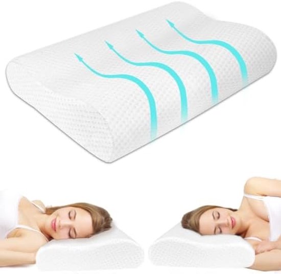 Cosi Home Luxe Traagschuim Hoofdkussen – Verstelbaar & Ademend met Bamboe Hoes | 71x45cm | Perfect voor Zij-, Rug- & Buikslapers - Luxury Memory Foam Pillow
