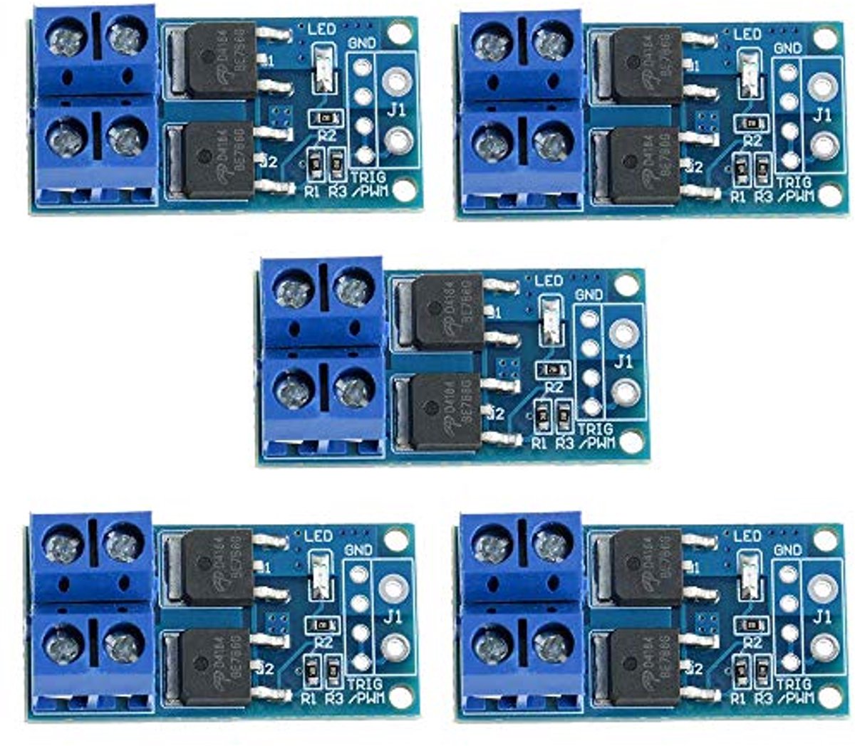 DC 5V-36V 15A Dubbele MOSFET Triggerschakelaar Aandrijfmodule 400W met PWM-aanpassing