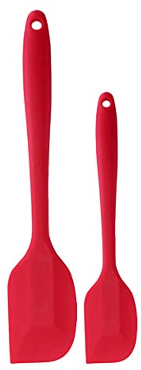Siliconen Spatula Set met Lange Handgreep voor Bakken en Koken - No Stick