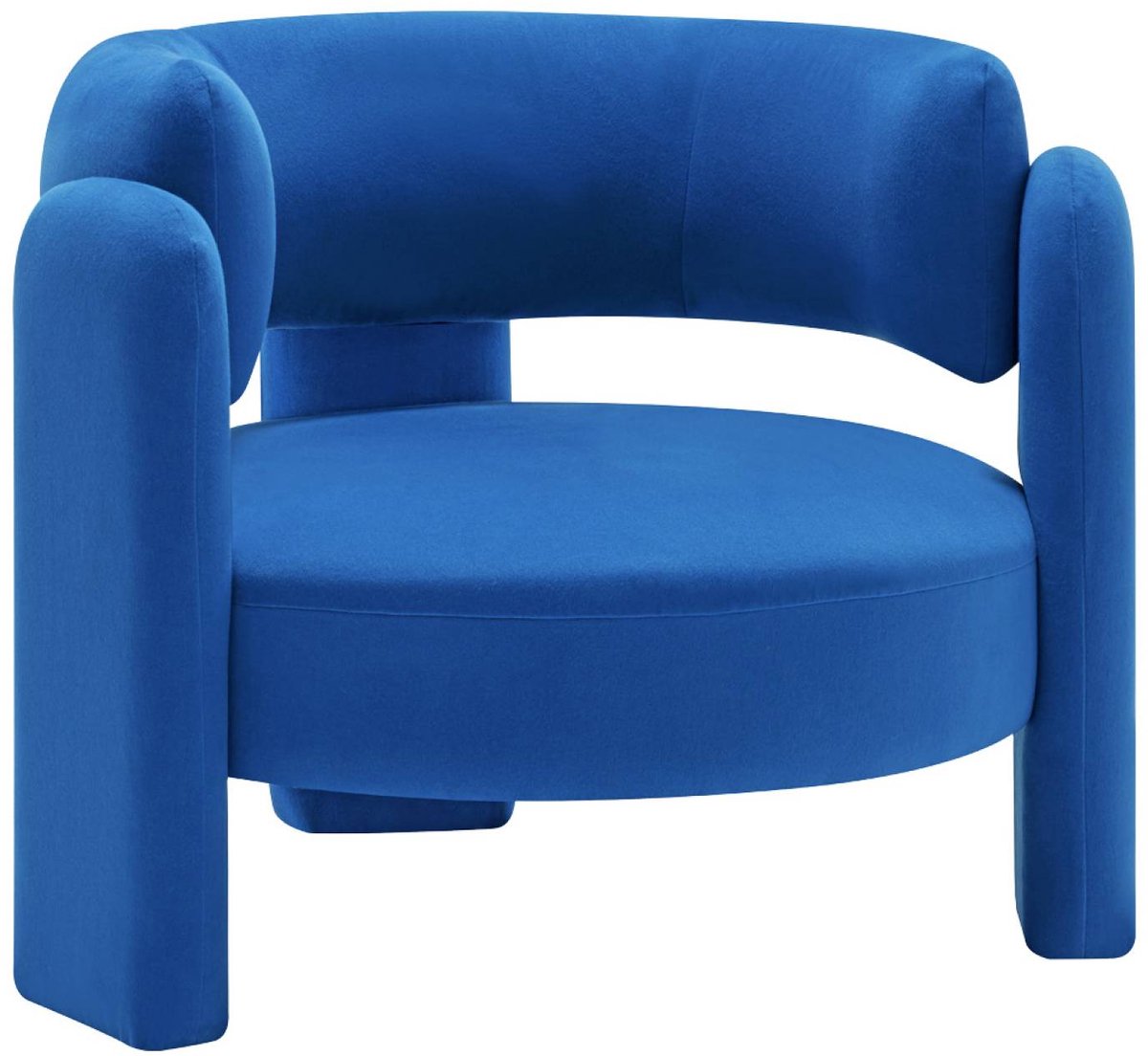 sweeek Driepoot fauteuil in viltachtig stof - mellow Blauw