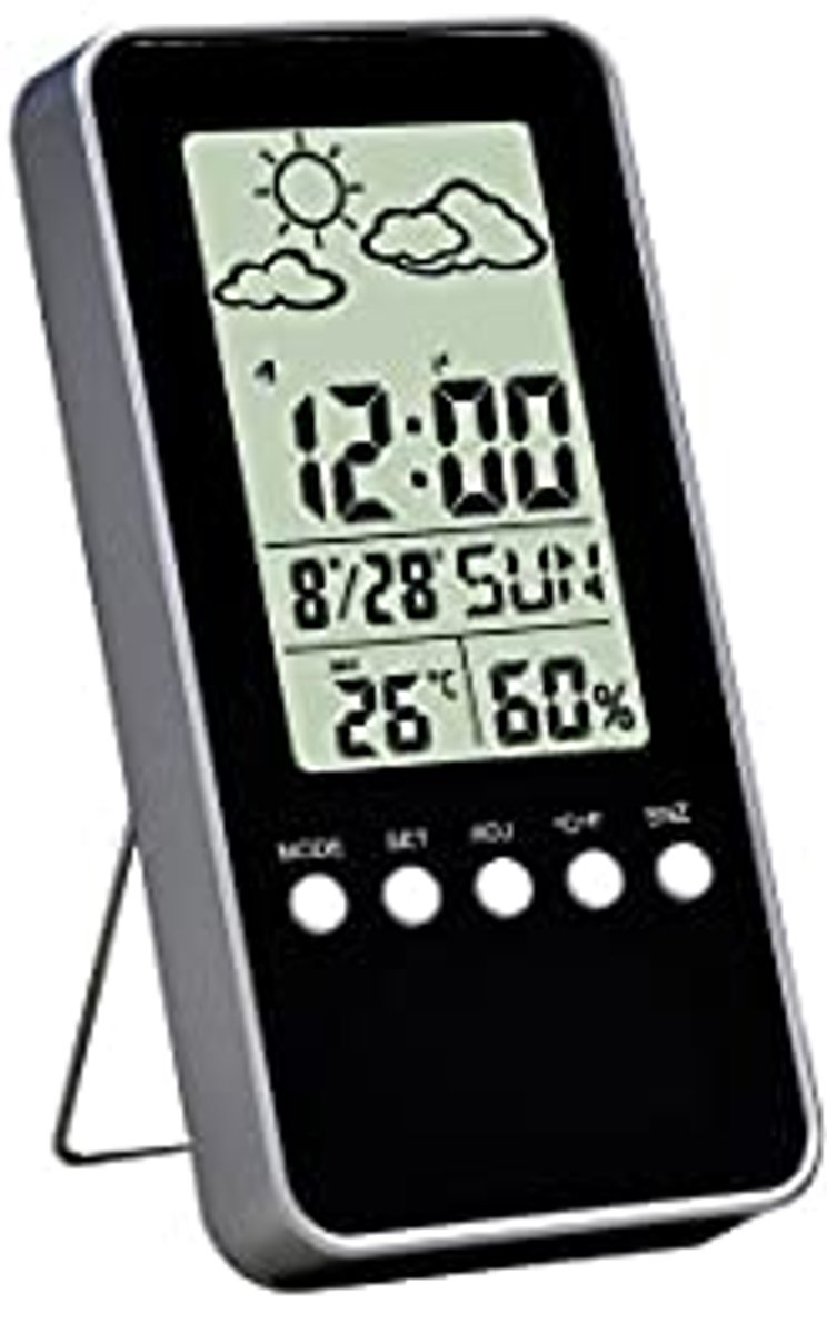 Weerstation voor Temperatuur en Luchtvochtigheid