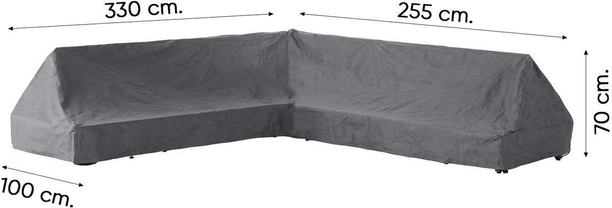 Winza Outdoor Covers Premium - beschermhoes loungeset - Afmeting : c Antraciet