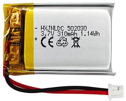 310mAh 3.7V Lithium Polymer Accu voor Bluetooth Headset en Dashcam
