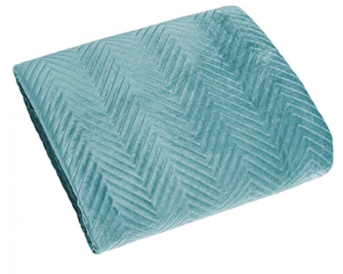 Exclusieve Glamour Deken en Bedsprei in Sofia Mint - 220 x 240 cm